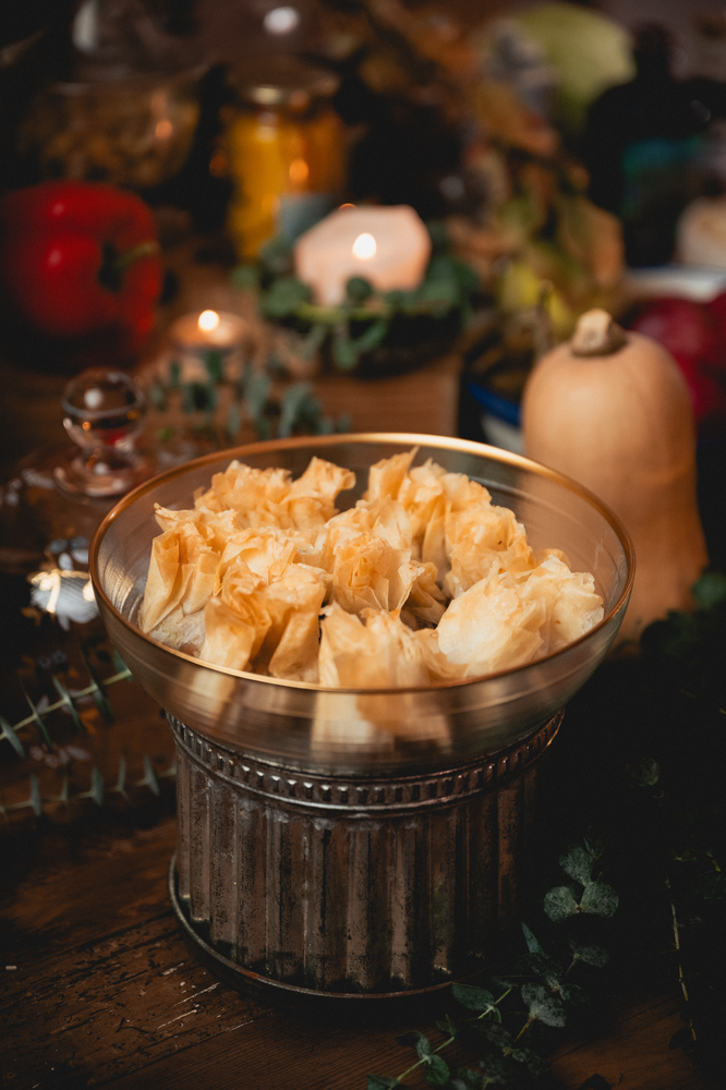 Embrulhinhos de Alheira e Cebola Caramelizada